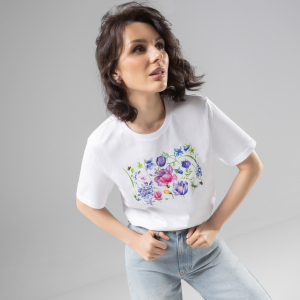 Футболка из 100% хлопка, Великолепна уже утром (beautiful flowers)