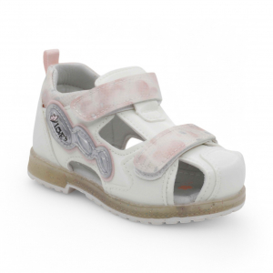 LED-сандалии С551-13 бел/роз