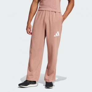 men's  essentials wide leg 3 bar logo pants