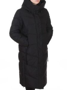 A73 BLACK Пальто зимнее женское (200 гр. холлофайбер)