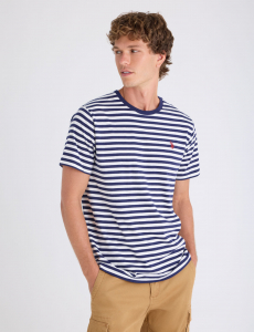 YARN DYE STRIPE JERSEY T-SHIRT