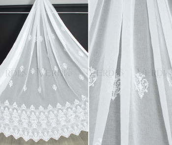 Имитация льна с вышивкой Озара