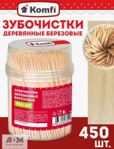 Зубочистки 500 шт Komfi KWN204D /6ш