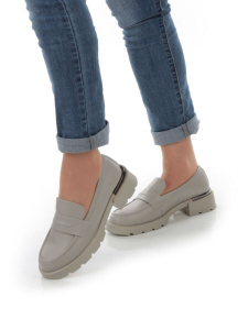 01-PDS132-2 GRAY Ботинки демисезонные женские (натуральная кожа)