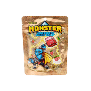 Конфеты жевательные Monster со вкусом клубники Wischi, 50 г