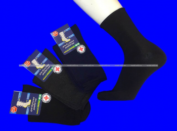 Носки мужские с крапивой и лайкрой лечебные с ослабленной резинкой арт. 5М