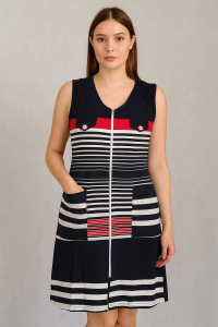 Халат женский без рукавов на молнии 303