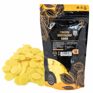 Глазурь шоколадная дропсы желтые 