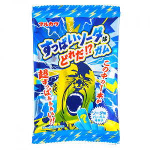 Жевательная резинка суперкислая, вкус прохладной соды Marukawa, 4 шт