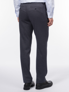 Костюмные трикотажные брюки с принтом пье-де-пуль