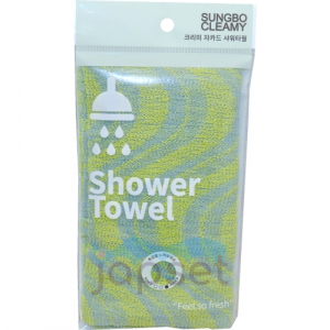 Jacquard Shower Towel Мочалка для тела с объёмным жаккардовым плетением, средней жёсткости, 23х95 см