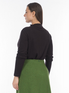 Асимметричная блуза с длинным рукавом