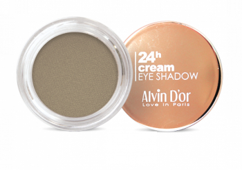 Тени для век 24h Cream EyeShadow Alvin D`or тон 08 Молочный капучино ровный и насыщенный цвет