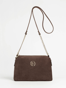 Женская кожаная сумка Richet 3199LGCU 440826 Коричневый