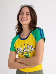 COLOR BLOCK BRAZIL T-SHIRT