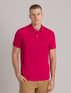 SOLID PIQUE SMALL LOGO POLO SHIRT