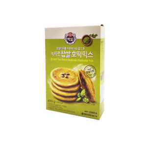 Сухая смесь для приготовления блинчиков хотток с зеленым чаем и готовой начинкой CJ, 400 гВЫВОД1