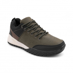 Кроссовки на меху А698-8 хаки