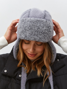 Ушанка двойная с шерстью мериноса PR 25032