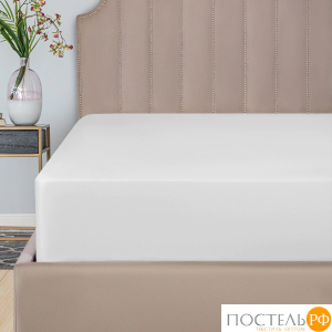 DOME ФАРОСТА бел Простыня 230х250 (см), 1пр., хл/сат