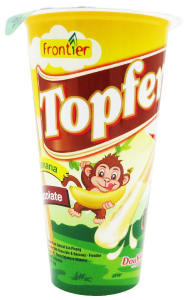 Палочки бисквитные Topfer с шоколадным и банановым кремом, 40 гр