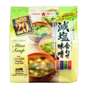 Hikari Miso Мисо-суп, c пониженным содержанием соли , 20 порций, 331гр