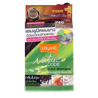 Красящий шампунь без аммиака. Цвет: №6 - золотой шатен / Lolane Nature Code Hair Color Shampoo № 6 Golden Brown