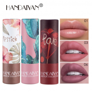 Помада для губ увлажняющая с матовым финишем в картонном футляре HANDAIYAN