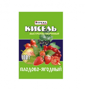 Быстрорастворимый кисель плодово-ягодный 100гр*80