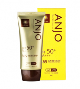 BB крем cолнцезащитный с зеленым чаем ANJО, 50 г.