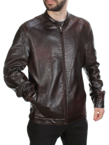 232 BROWN Куртка из эко-кожи мужская