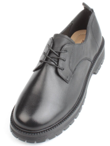 03-DYL124-1 BLACK Полуботинки женские (натуральная кожа)