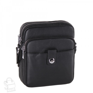 Сумка мужская кожаная 2601H black Heanbag