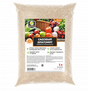 Садовый диатомит в пакете 3 л