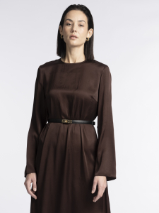 Платье из вискозы с атласным блеском