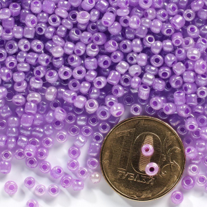 Бисер 8/0 450 г сиреневый 150