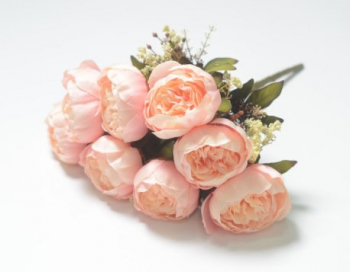 Искусственные цветы, Ветка в букете пион 8 голов (1010237)