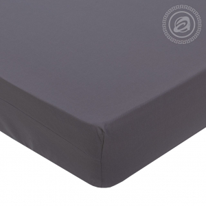 Простыня на резинке Графит