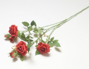 Искусственные цветы, Ветка розы 3 головы и 2 бут. (1010237)