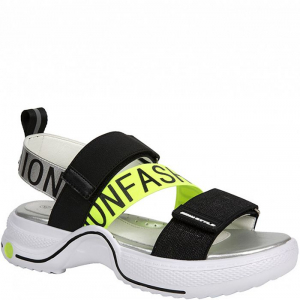 T-10565-D черн/зел Босоножки для девочек (35-39)/8