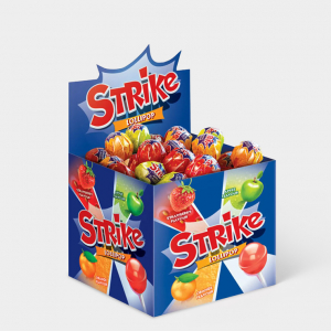 «Strike», карамель на палочке ассорти, 11,3 г (упаковка 50 шт)