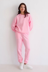 15801 Костюм спортивный розовый (футер с начесом)