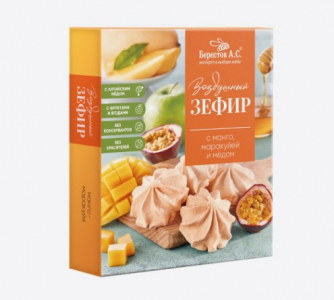 Зефир Манго-маракуйя, 140г (10шт/кор)