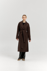 Пальто женское демисезонное 26820 (шоколад)