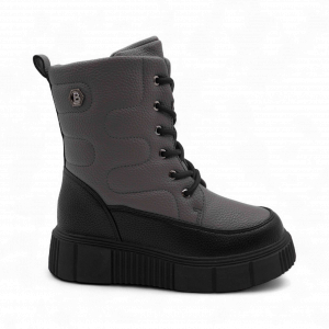 Сапоги на меху 3100В-4 серые