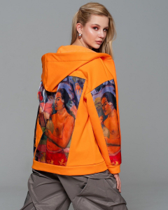 Толстовка с органзой TC011