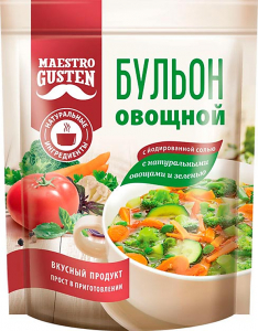 «Maestro Gusten», бульон сухой овощной, 90г
