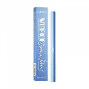 Карандаш для бровей с щеточкой SADOER Waterproof EyebrowPencil, 0.4 гр темно-коричневый