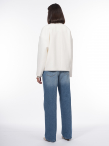 Куртка из пальтовой шерстяной ткани с акцентными карманами