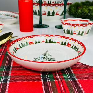 164-041 Салатник 16см НОВЫЙ ГОД в под.уп.(х48)Фарфор